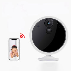 HD Wireless 1080P Battery Powered Wifi Camera Rechargeable IP Camera 2 Way Audio Night Vision Outdoor Camera Home Security Camera PIR Motion Work