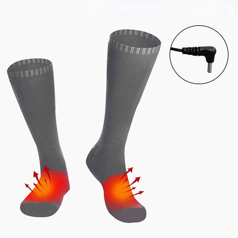 Three Gears USB Socks Warm Foot Treasure Electric Heating Socks Winter Men and Women Foot Warmer Socks
