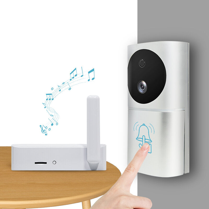 Smart Home Video Dooebell WiFi 1080P 160 IR Night Vision Wireless Door Bell with Motion Sensor