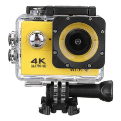 Action Camera WiFi 4K Sports Camera Ultra HD 30M 170 Wide Angle Waterproof DV Camcorder with EIS Gyroscope Dual Anti Shake