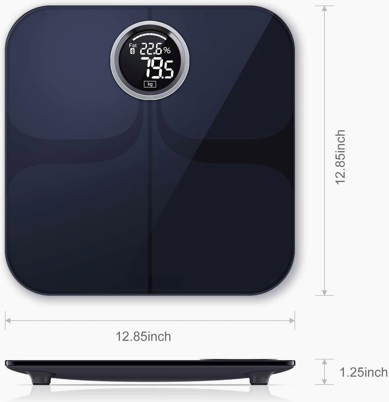 Premium Smart Scale Body Fat Scale Body Composition Monitor With Extra Large Display Works With APP Apple Health And Google Fit