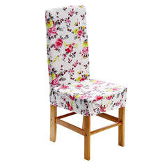 Elastic Dining Chair Cover Flowers Stretch Chair Seat Slipcover Office Computer Chair Protector Home Office Furniture Decor