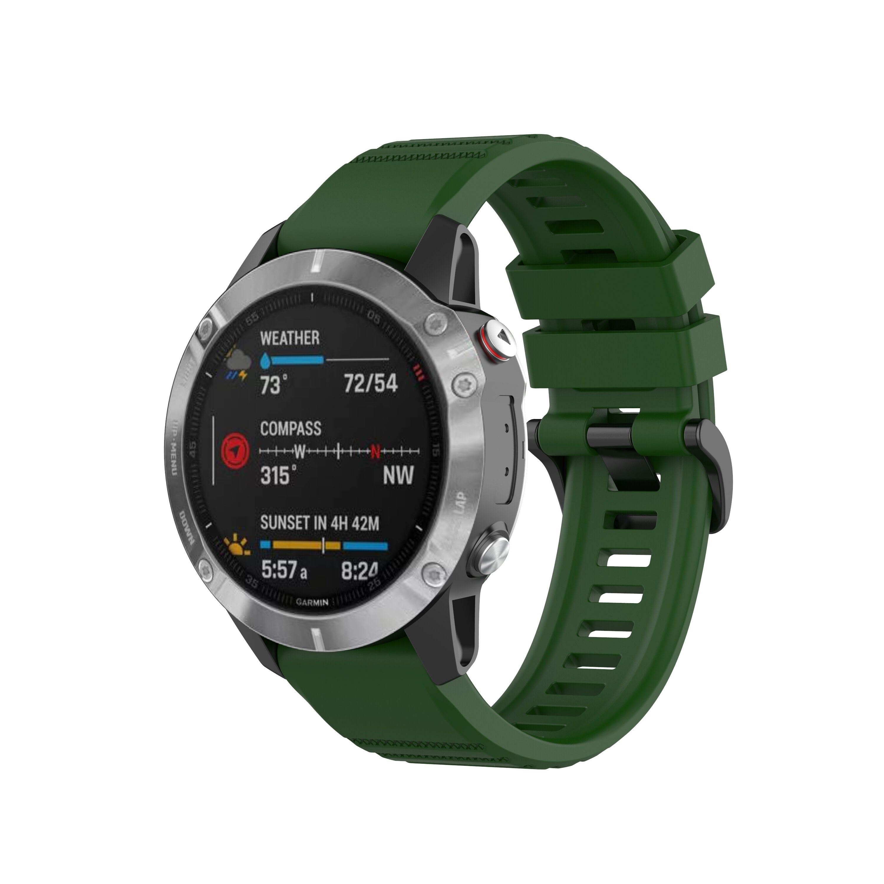 Universal 22MM Silicone Watch Band for Garmin Fenix 6 Fenix 5 Smart Watch