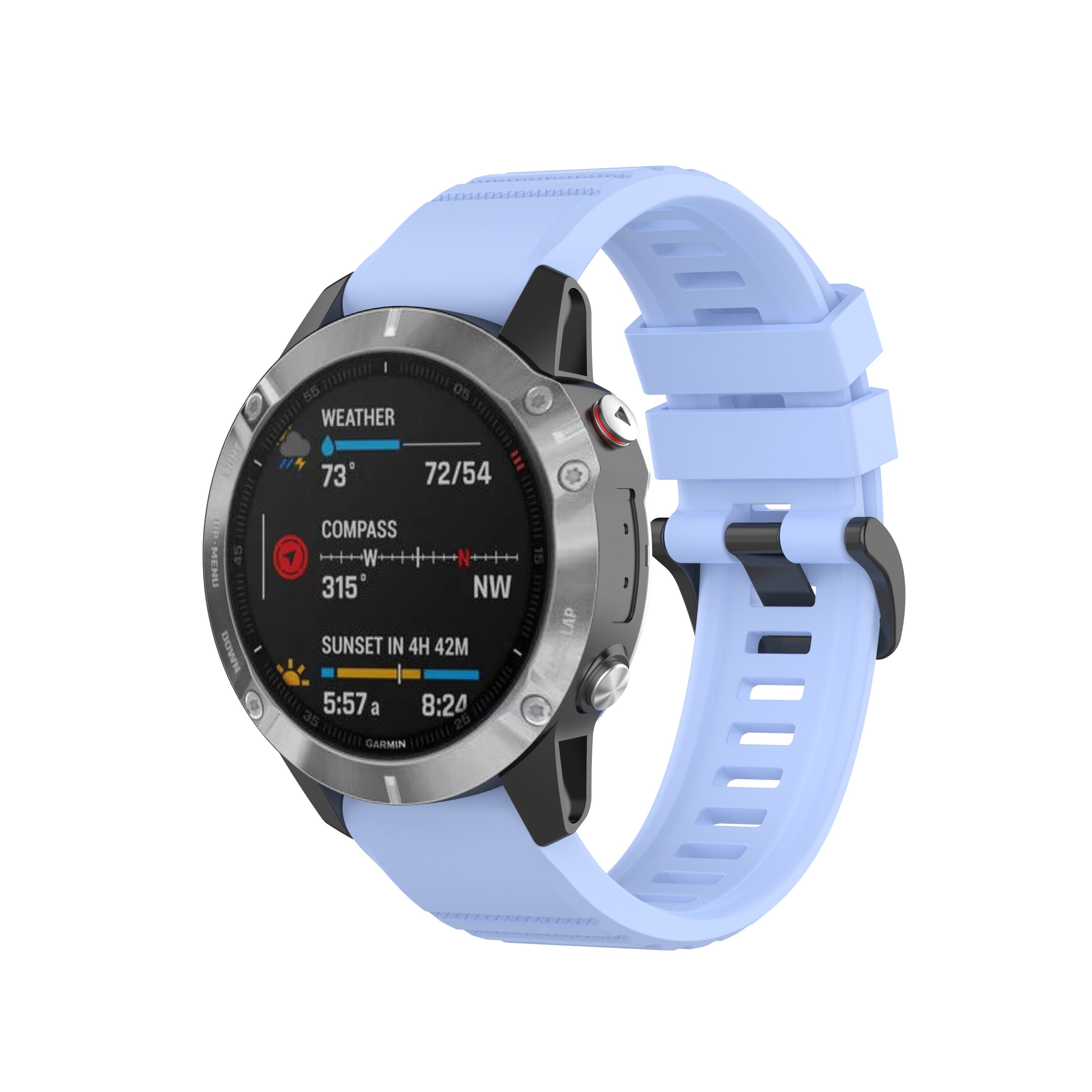 Universal 22MM Silicone Watch Band for Garmin Fenix 6 Fenix 5 Smart Watch