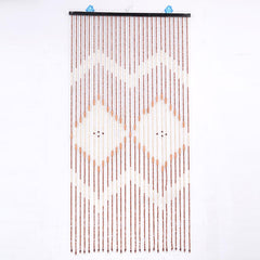 90x175cm 27Line Wooden Bead Curtains Fly Screen Porch Bedroom Living Room Divider