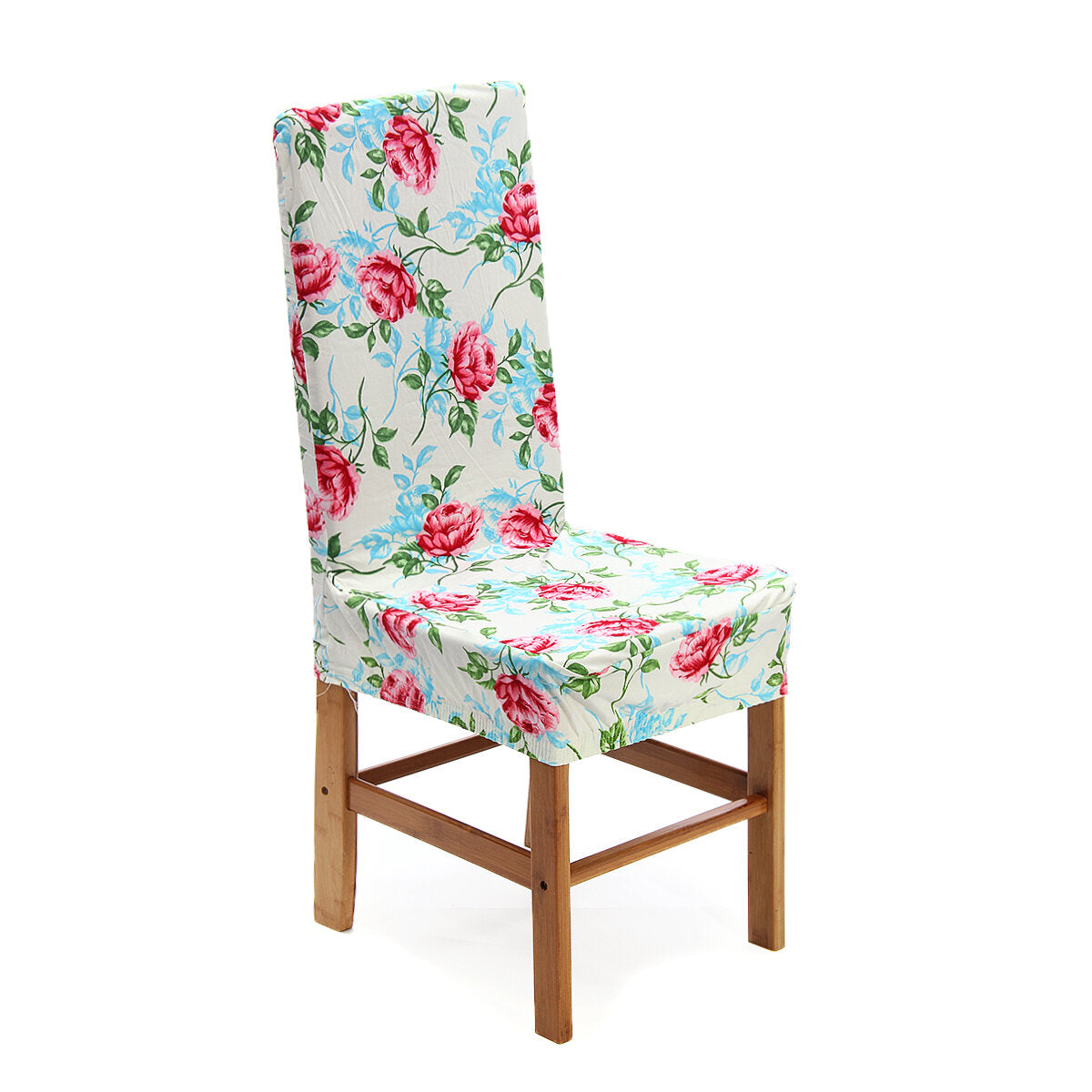 Elastic Dining Chair Cover Flowers Stretch Chair Seat Slipcover Office Computer Chair Protector Home Office Furniture Decor
