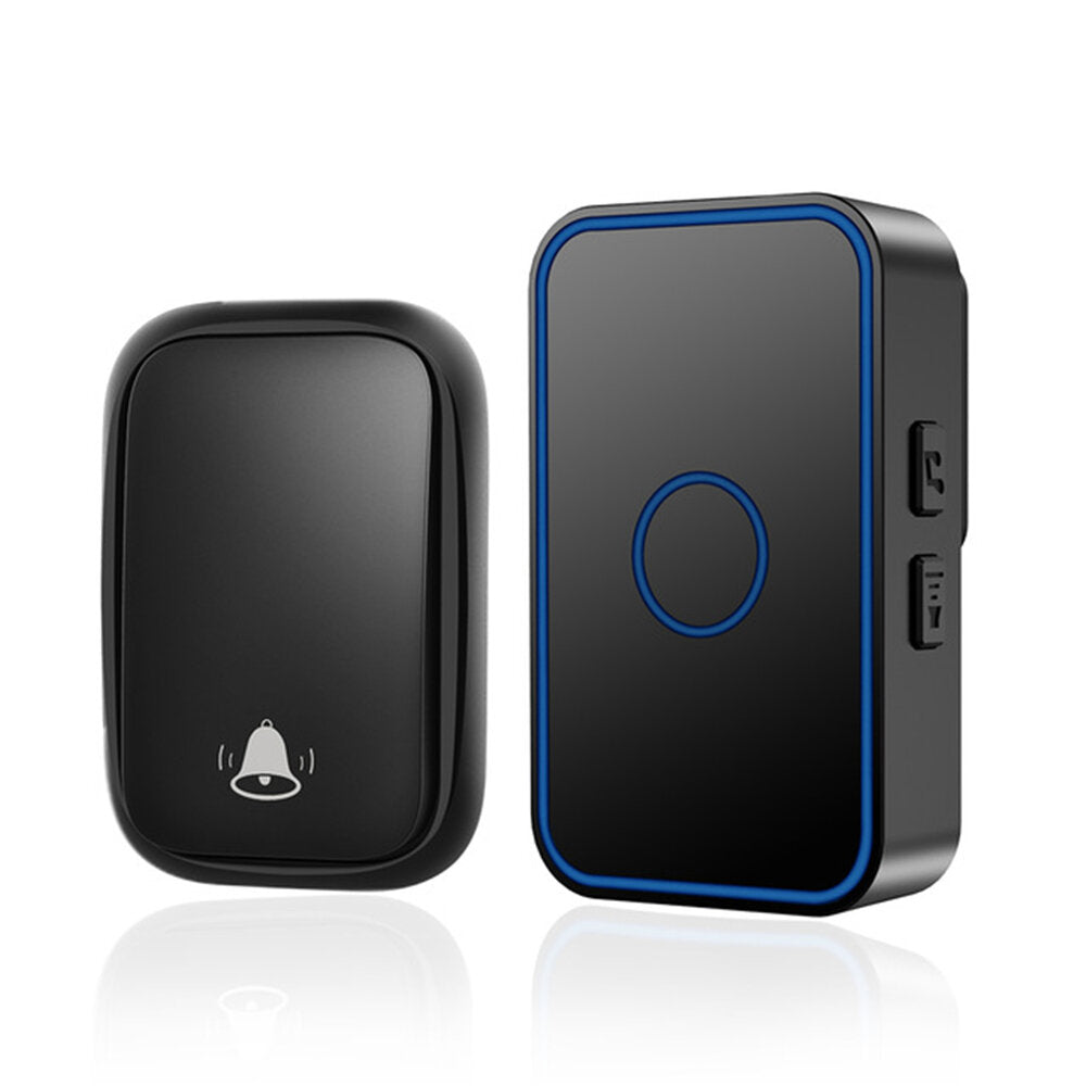 Self-powered Wireless Smart Home Doorbell Switch One for One Pager Waterproof EU Plug Bell