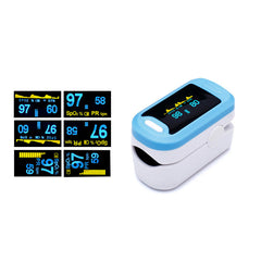 Portable Finger-Clamp Pulse Blood Oximeter Monitor SpO2 Blood Oxygen Saturometro Pulse Oximetro Monitor
