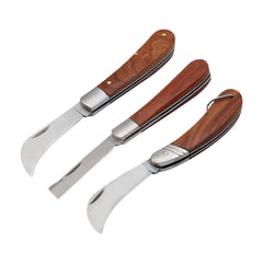 Stainless Steel Mushroom Knife Wallpaper Rosewood Handle Sickle Pocket Folding Knife Electrician Knife Camping Survival Tools
