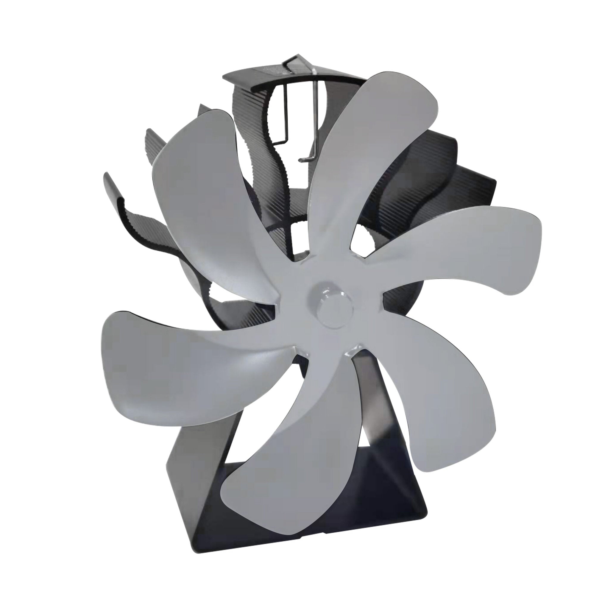 Fireplace Fan 6 Blades Heat Powered Stove Fan Top Burner Fireplace Silent Eco Heater Fan Home Efficient Heat Distribution