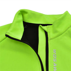 Winter Thermal Warm Fleece Men's Cycling Jacket Safety Reflective MTB Road Bicycle Windproof Bike Clothing