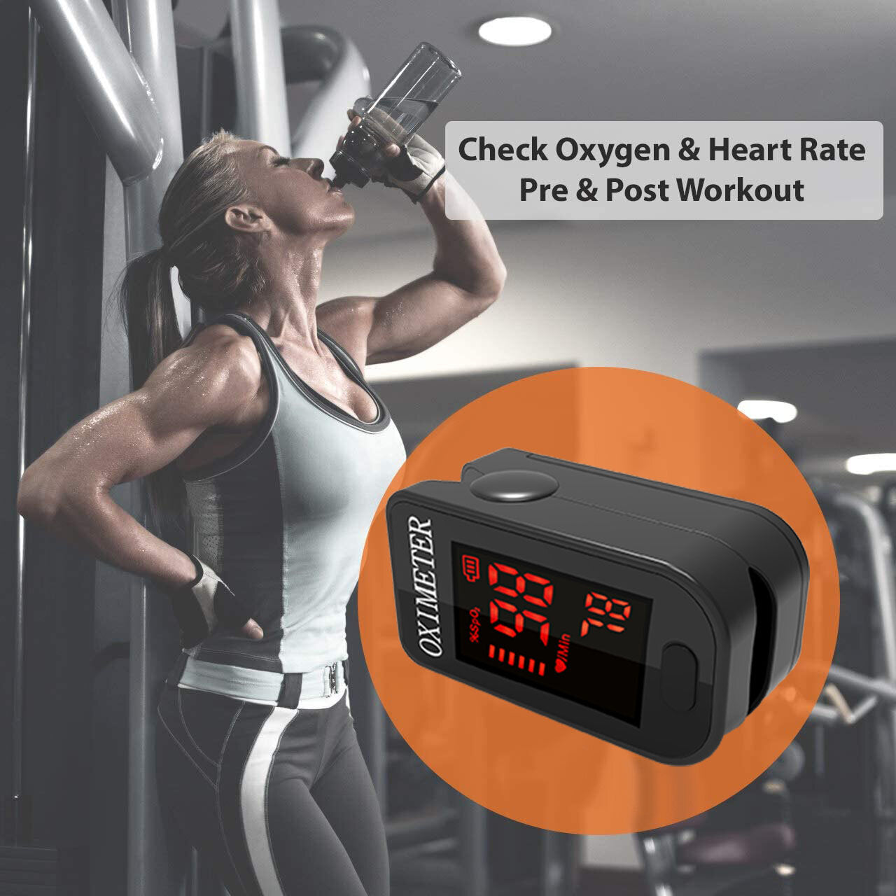 Household Black LED Finger Pulse Oximeter Heart Beat At 1 Min Saturation Monitor Pulse Heart Rate Blood Oxygen SPO2 Monitor