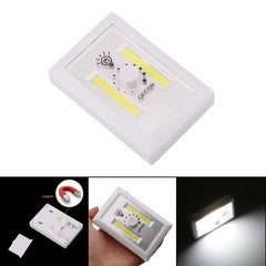 COB Magnetic Mini LED Cordless Light Switch Wall Night Lights Battery Operated Kitchen Cabinet Garage Closet Camp Emergency Lamp