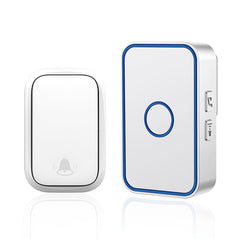 Self-powered Wireless Smart Home Doorbell Switch One for One Pager Waterproof EU Plug Bell