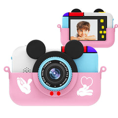HD 2.4inch IPS Screen Children 28MP 1080P Mini Digital Camera Camcorder Dual Lens 800mAh Rechargeable Battery Portable Cameras for Kids Toys Selfie Video