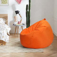 Lazy Sofas Bean Bag Cover No Filler Comfy Pouf Bed Chair Cover Living Room Lounger Seat Home Ornament Supplies