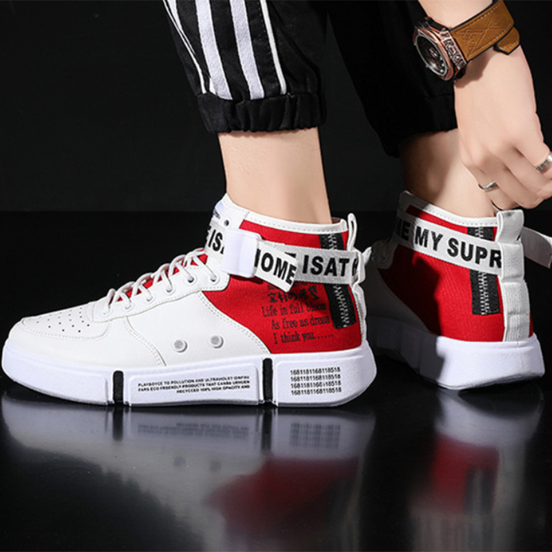 High Top Shoes Non-slip Breathable Comfortable Running Shoes Walking Jogging Men Sneakers