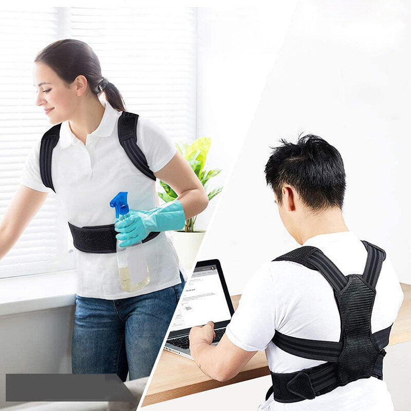 Posture Corrector Belt Back Support Adjustable Lumbar Belt Providing Pain Relief for Neck Back Shoulders Fitness Wearable