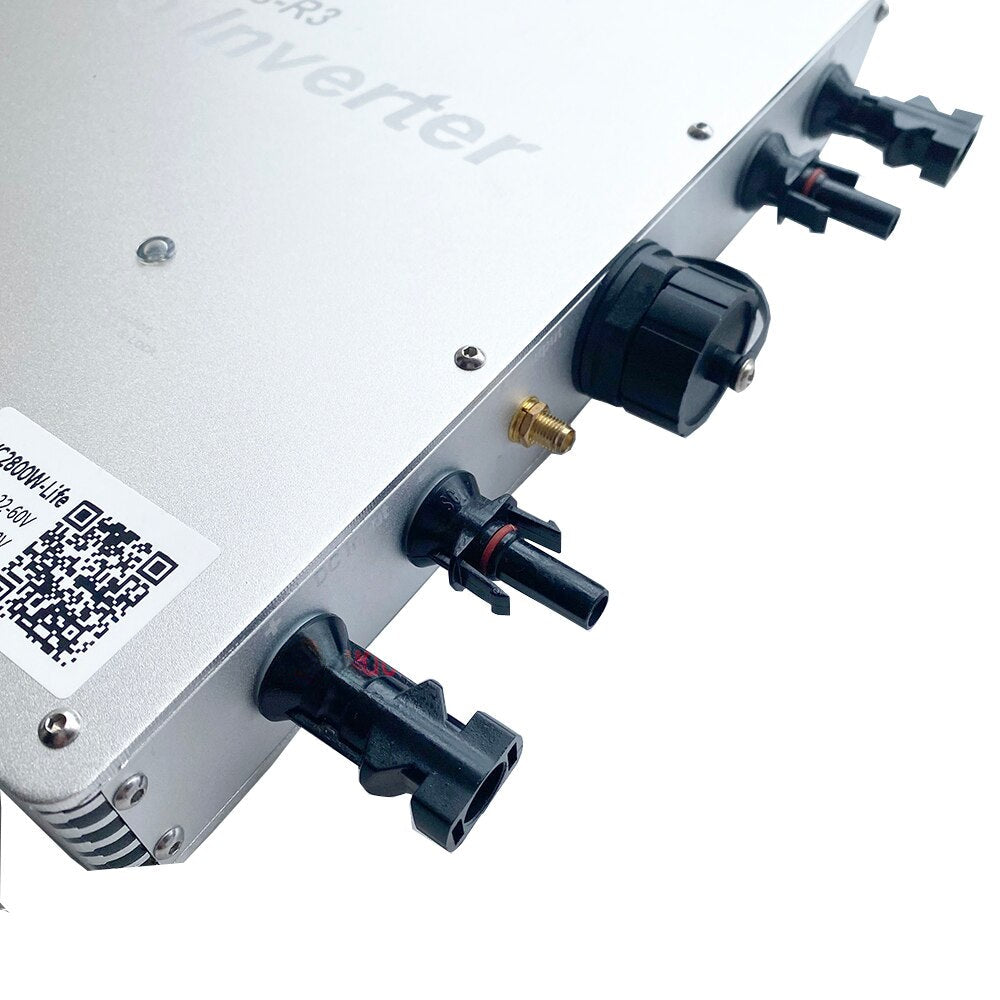 MPPT Solar Grid Tie Inverter 1200W 1400W 1600W 2000W 2400W 2800W for 4 Circuits Input PV Panels DC22-60V to AC220V110V