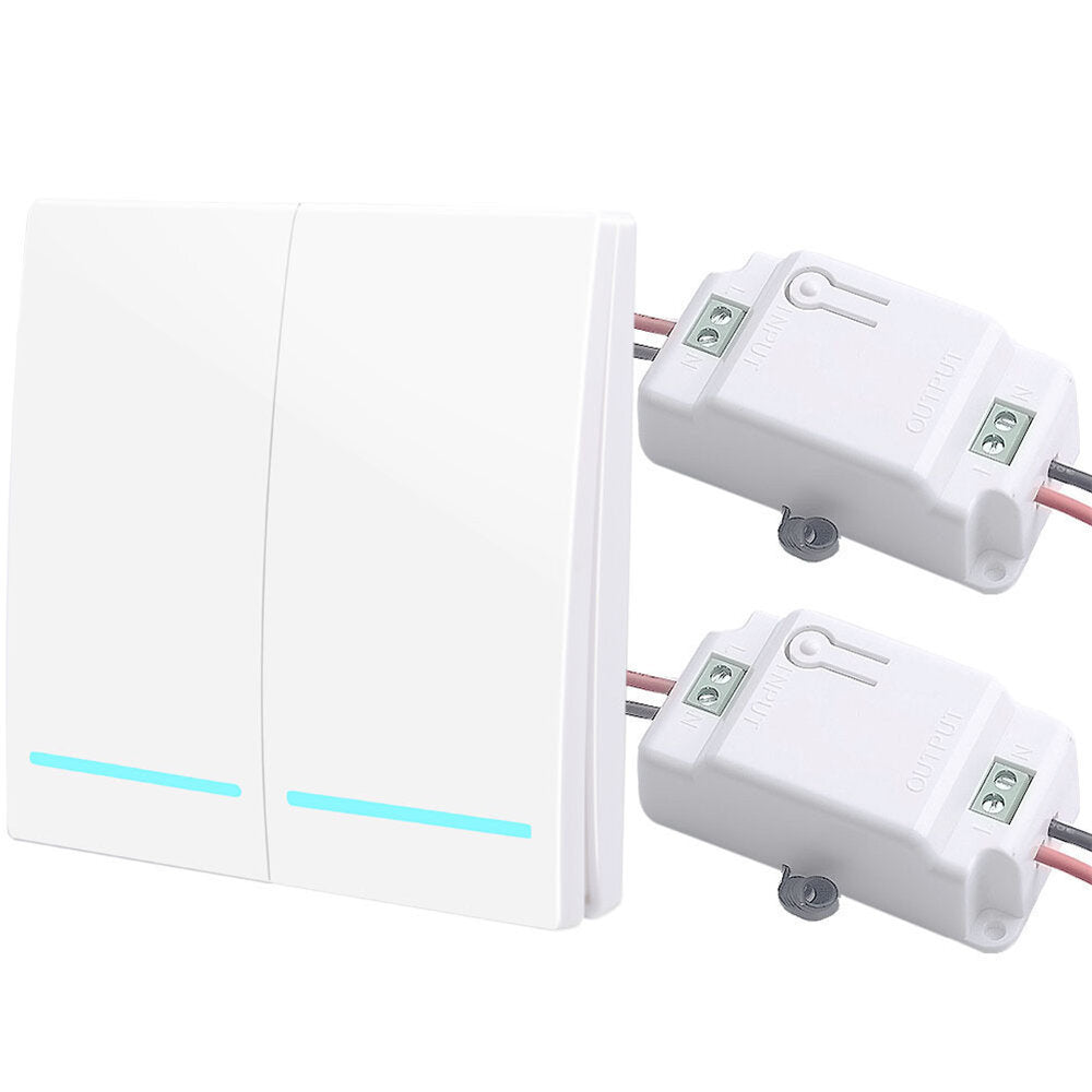 Wireless Wall Switch Smart LED Indicator 1/2/3 Gang 433Mhz Wall Touch Light Switch For Smart Home