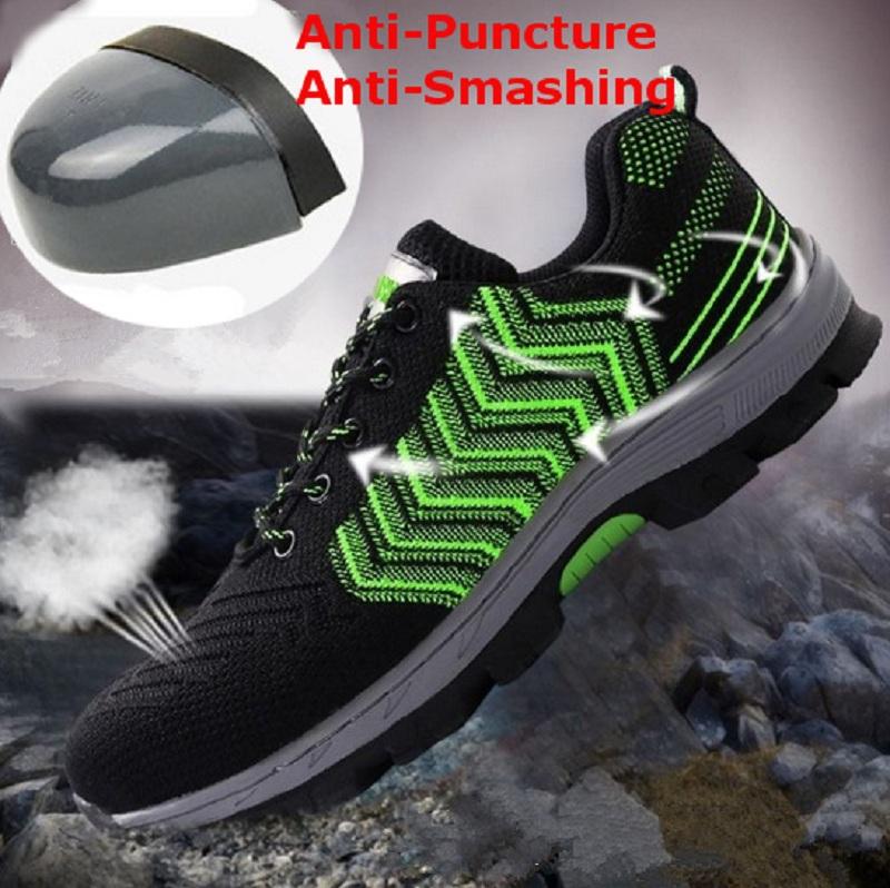 Safety Shoes Work Shoes Steel Teo Men Outdoor Hiking Running Camping Shoes Non-Slip Anti-Smashing