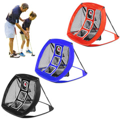 Foldable Golf Chipping Net Backyard Driving Aid Indoor Outdoor Hitting Practice Garden Living Room Beginners Training Cage