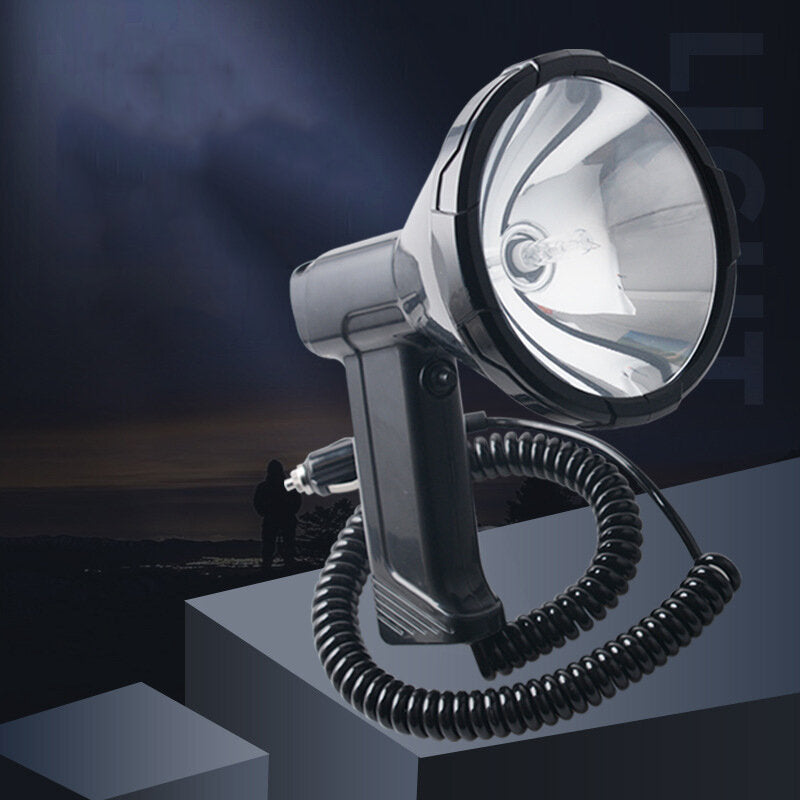 55W Strong Light Handheld Xenon Lamp Marine Long-range Searchlight Outdoor Camping Flashlight Torch