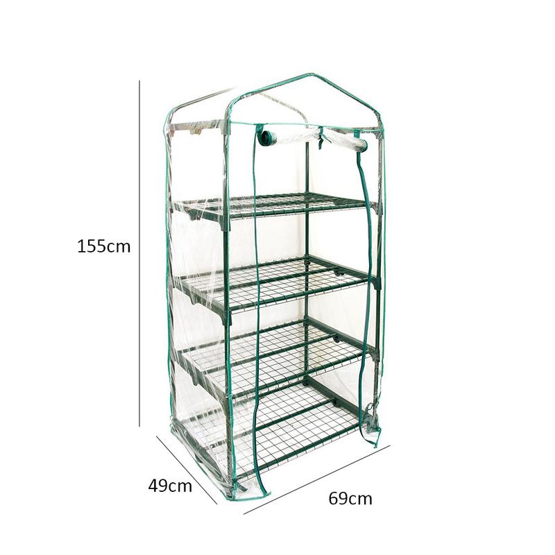 PVC Warm Garden Solar Tier Mini Household Tools Plant Greenhouse Cover (without Iron Stand) - JustgreenBox