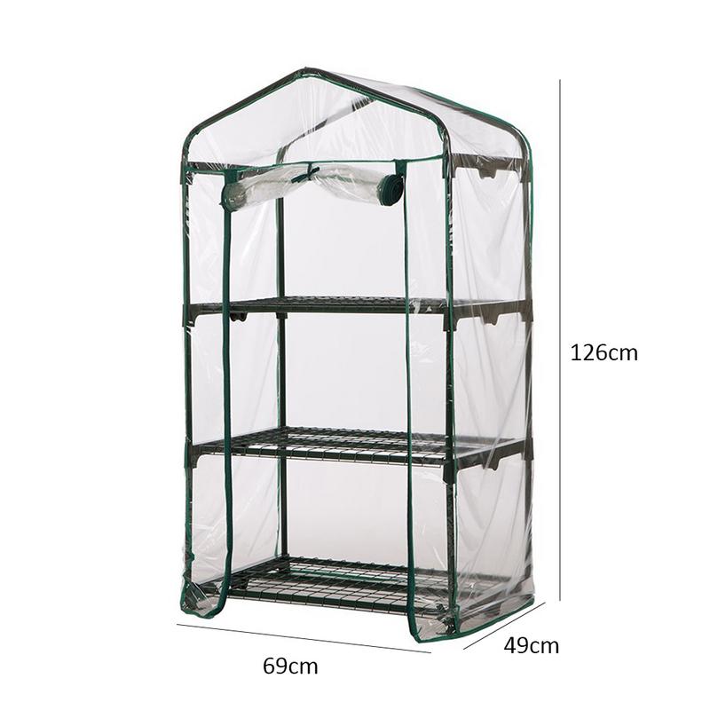 PVC Warm Garden Solar Tier Mini Household Tools Plant Greenhouse Cover (without Iron Stand) - JustgreenBox