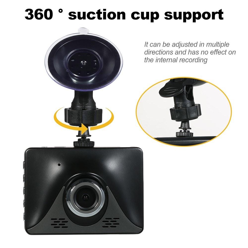 1080P Driving Recorder Car Backbox DVR Dash Camera 170° Wide-angle Night Vision
