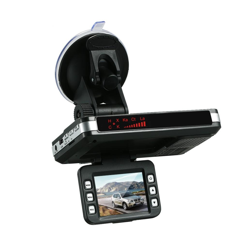 Anti Radar Detector Car DVR 2 in 1 720P Dash Cam Speed with Full Band Mute Button Loop Recording G-Sensor