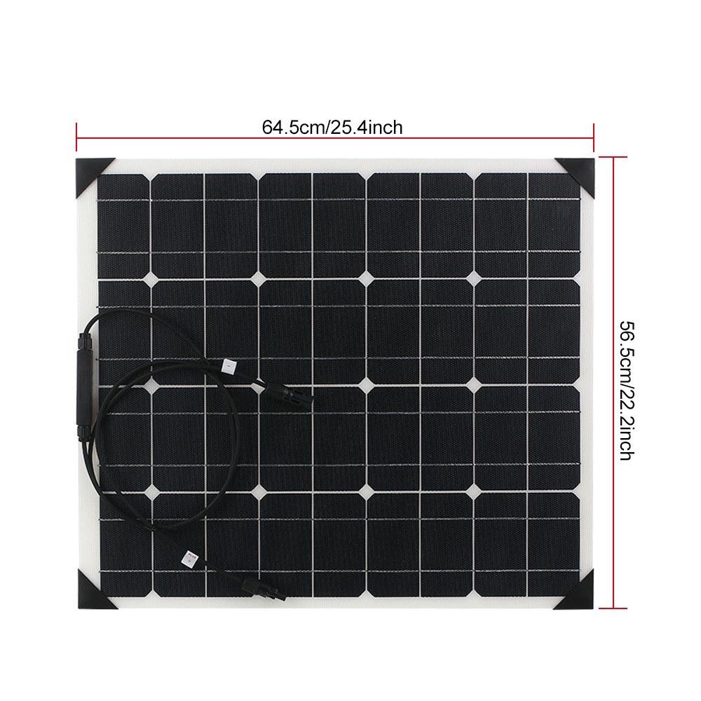 Flexible Monocrystalline Silicon Solar Panels High Conversion Rate Panel System for RV Home use