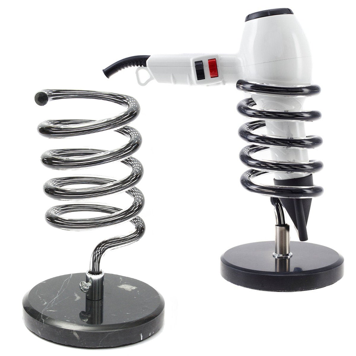 Salon Spiral Dryer Holder Hair Dryers Straighteners Desk Top Mount Stand