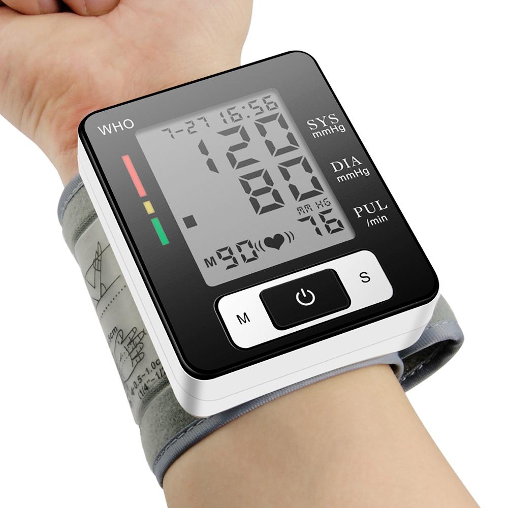 Home Automatic Wrist Blood Pressure Monitor Voice Digital Oxygen Glucose Instrument