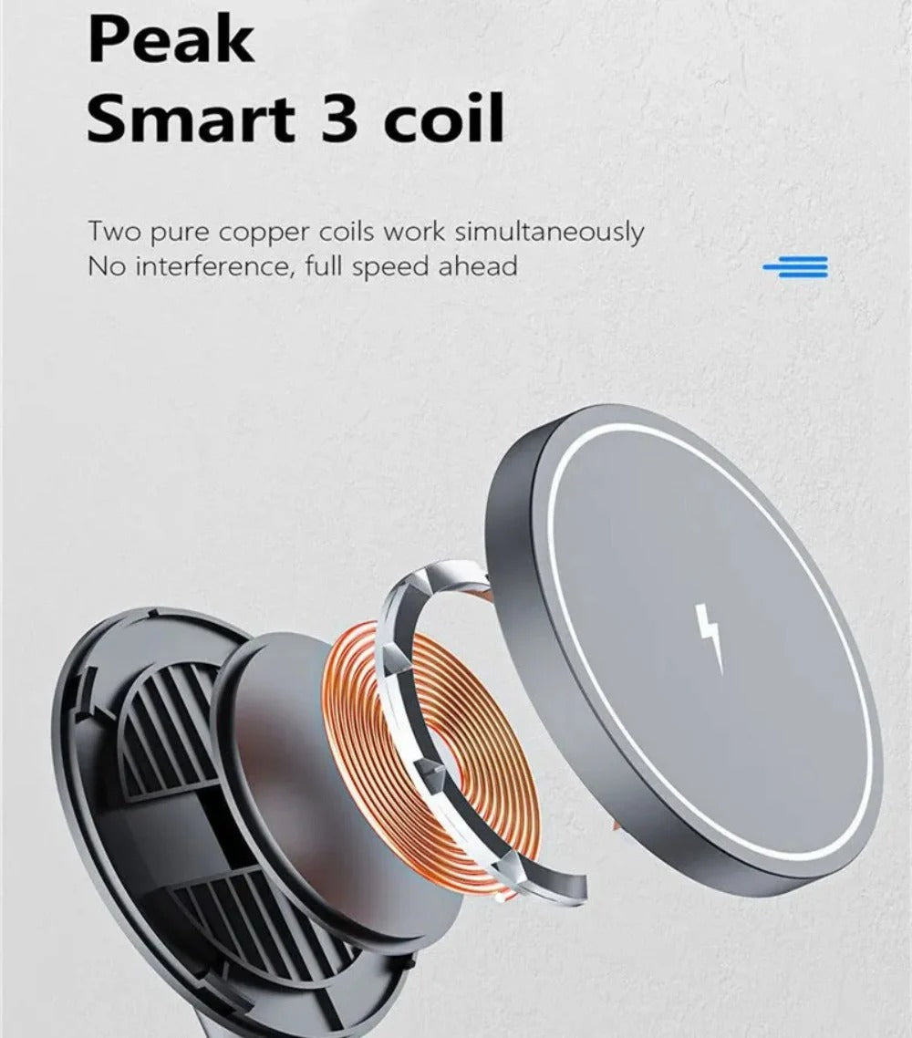 Magnetic Wireless Charger Stand for iPhone 15/14/13 Pro Max, AirPods Pro