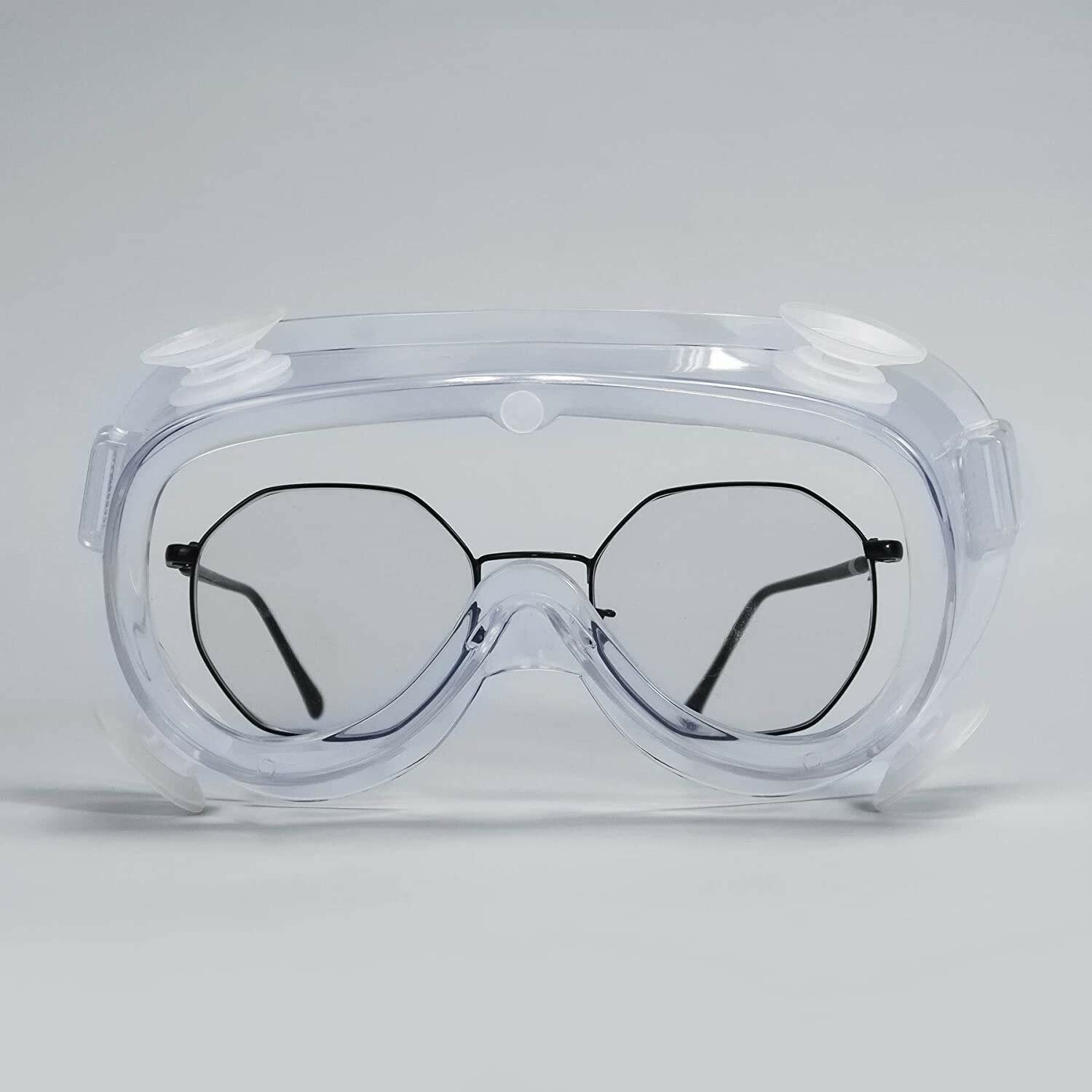 Protective Glasses, Safety Goggles Protection, Safety Goggles for Wearers of Glasses Pollen Anti-fog, Anti Saliva, Dust