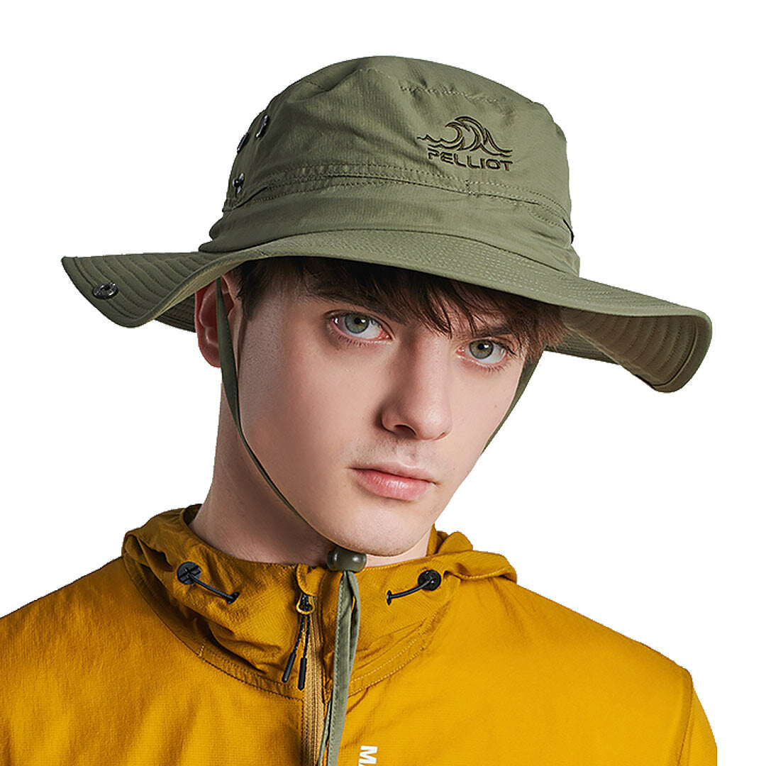 Bucket Hat Man and Woman Outdoor Sweat Absorption Breathable Adjustable Sunshade Hat Camping Hiking Fishing Bucket Hat