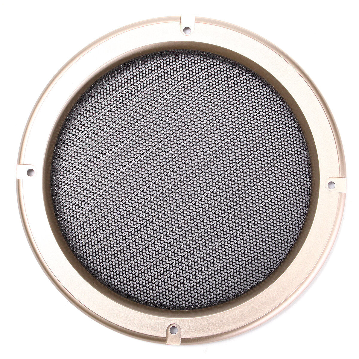 6.5 Inch Speaker Cover Decorative Circle Metal Mesh Grille Black Gold Decor
