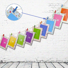 10pcs Colorful Wodden Clothespins Durable Photo Paper Peg Pin Craft Clips