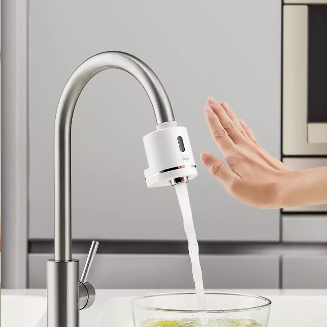 New Automatic Sense Infrared Unplugged Induction Touchless Water Saver Device For Kitchen Bathroom Sink Faucet