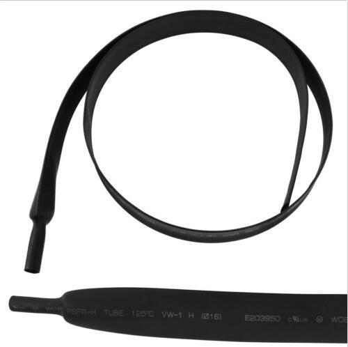 1.5mm 200mm/500mm/2m/3m/5m Black Heat Shrink Tube Electrical Sleeving Car Cable