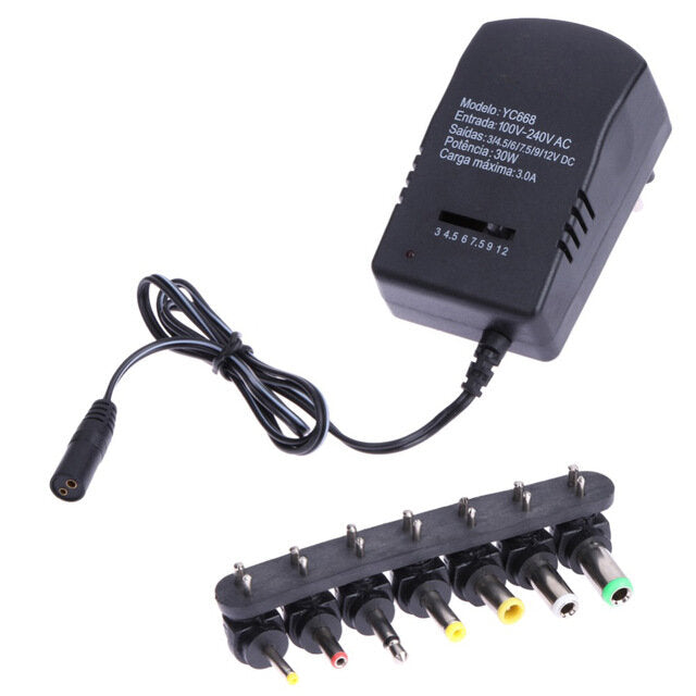 3A 30W 3V 4.5V 6V 7.5V 9V 12V Power Adapter Supply Charger