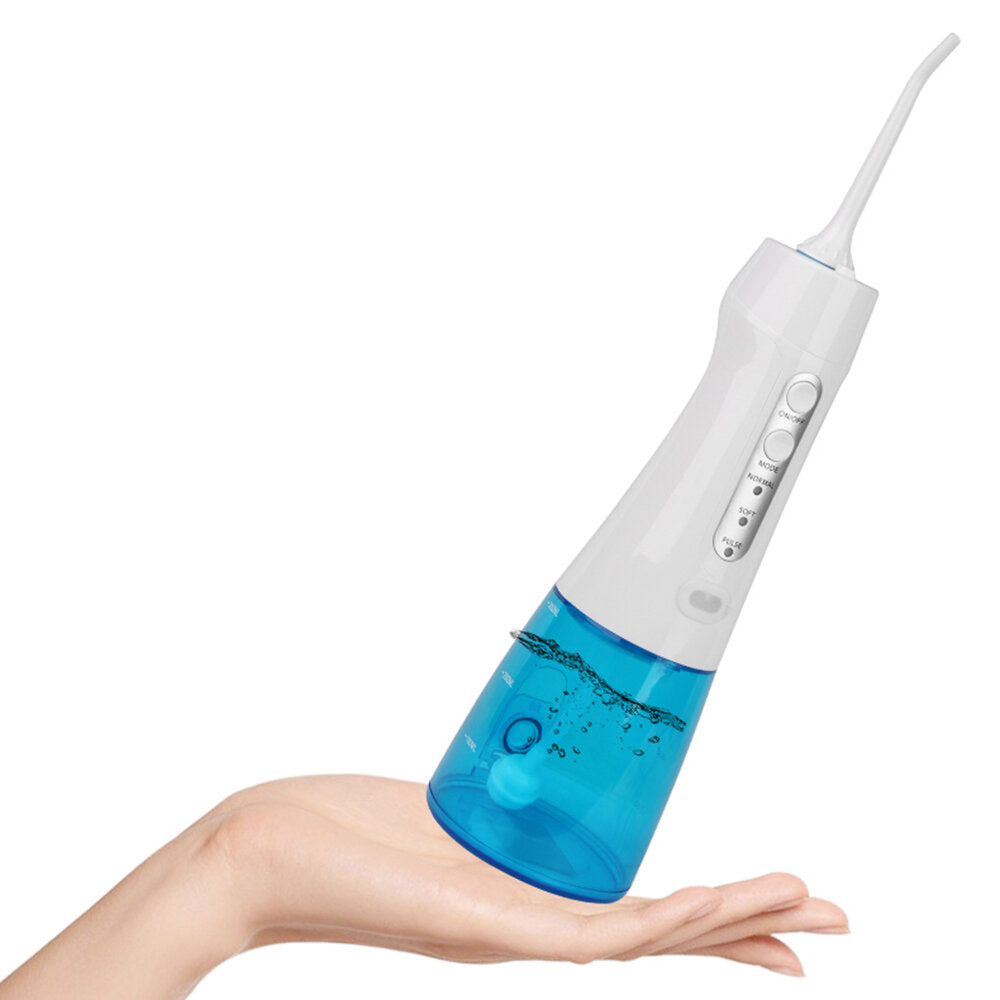 300ml Potable Oral Irrigator USB Rechargeable 6 Jet 3 Modes Adjustable Water Flosser IPX8 Waterproof Teeth Cleaner