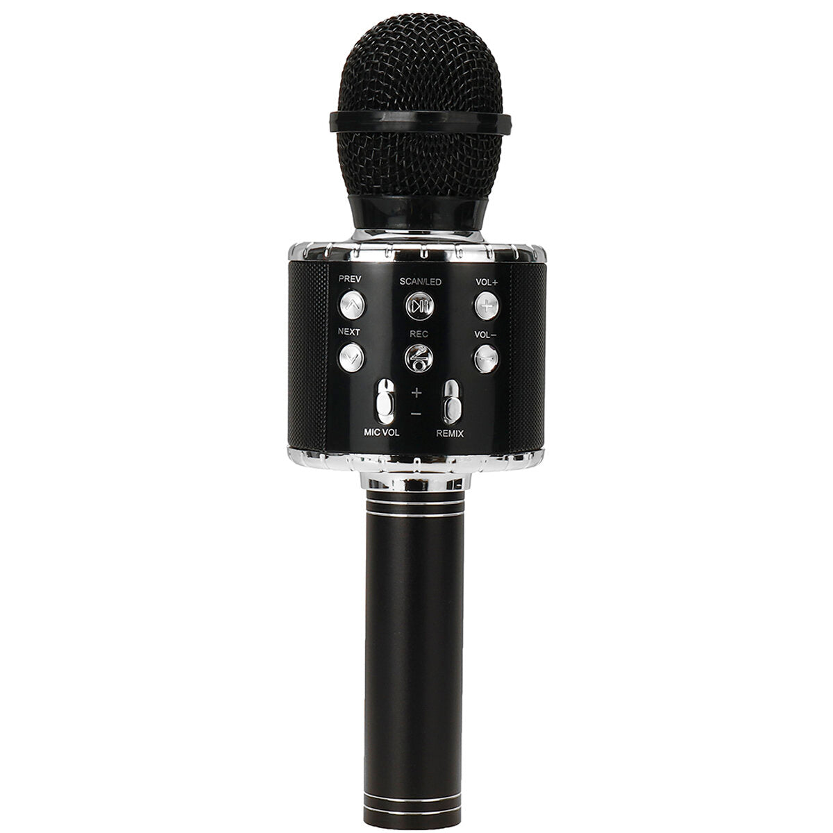Wireless Microphone 2*13W Stereo DSP Noise Reduction bluetooth Speaker 2600mAh TF Card Luminous Karaoke Mic Recorder for K Songs KTV