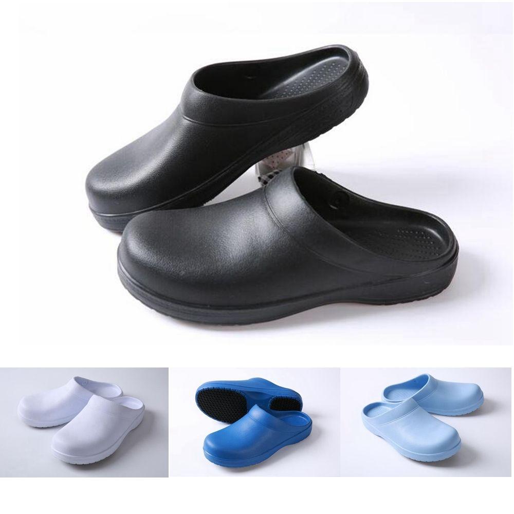 Men's Rubber Work Shoes Outdoor Beach Sandals Waterproof Sandals Doctor Cooking Shoes