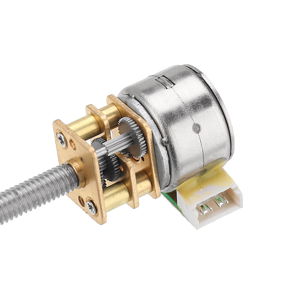 DC 5V 30RPM 15RPM 5RPM Stepper Motor Threaded Shaft Gear Motor With All-Metal Gearbox