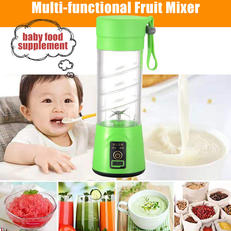 400ml Portable USB Electric Fruit Juicer Smoothie Maker Bottle Vegetables Juice