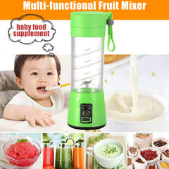 400ml Portable USB Electric Fruit Juicer Smoothie Maker Bottle Vegetables Juice