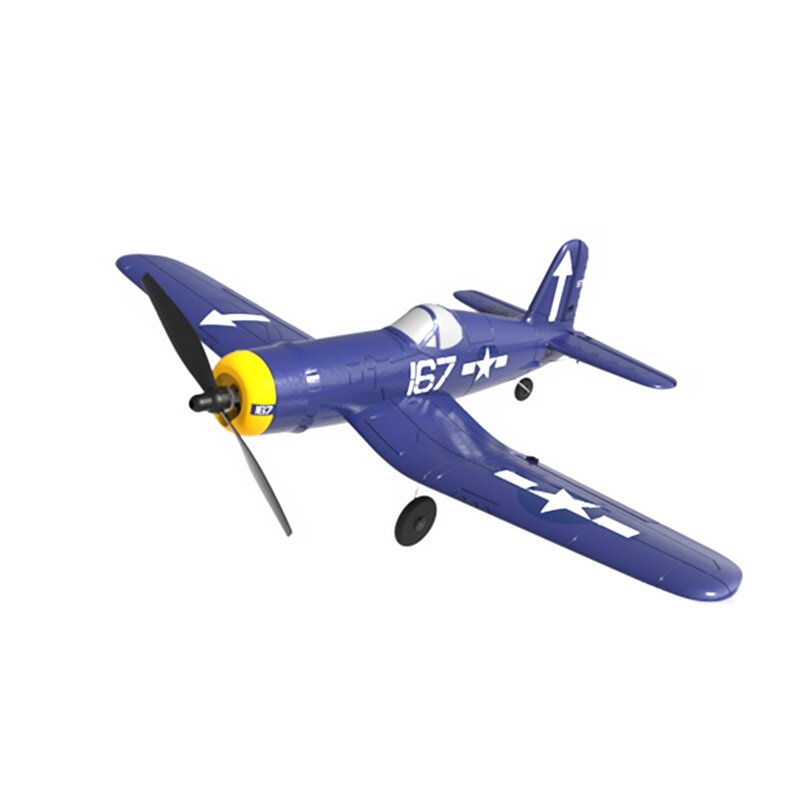 Three batteries Mini F4U EPP 400mm Wingspan 2.4G 6-Axis Gyro One Key Return Aerobatic Indoor RC Airplane Trainer Fixed Wing RTF for Beginner