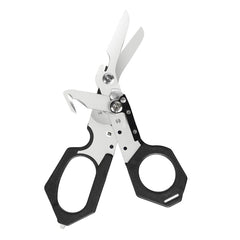 6-in-1 Multi-functional Folding Scissors with Strap Cutter Paratrooper Knife Tactical Response Emergency Shears Outdoor Emergency Tools